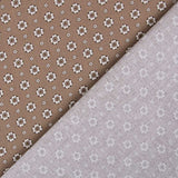 Retro Blumen Popeline Beige - Ribes y Casals