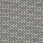Popeline Flor Retro Popeline Grau Marengo - Ribes y Casals