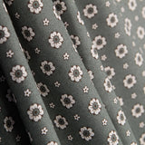 Popeline Flor Retro Popeline Grau Marengo - Ribes y Casals