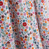 Bio-Baumwoll-Popeline Bio-Baumwolle Floral Bloom Oranges - Ribes y Casals