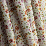Vintage Popeline mit Blumenmuster Ecru - Ribes y Casals