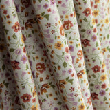 Vintage Popeline mit Blumenmuster Ecru - Ribes y Casals