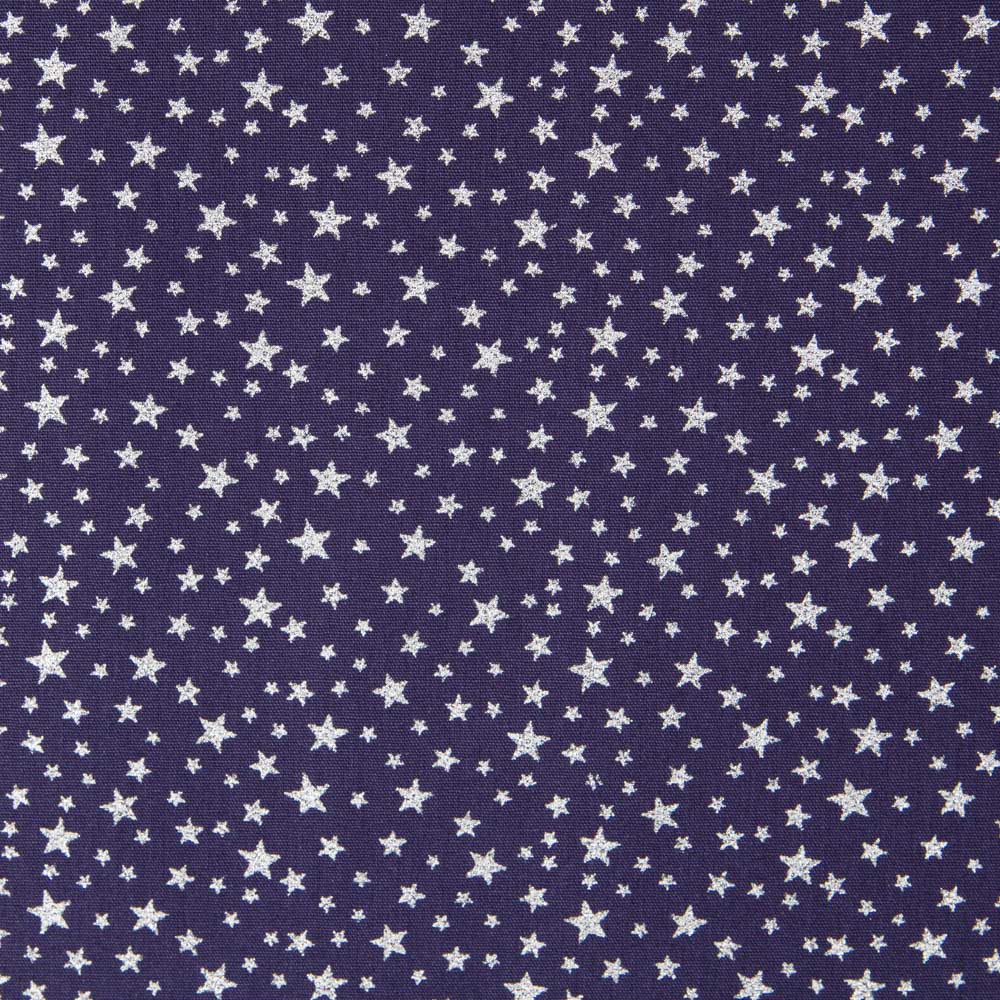 Galaxie Lurex Popeline Marineblau - Ribes y Casals