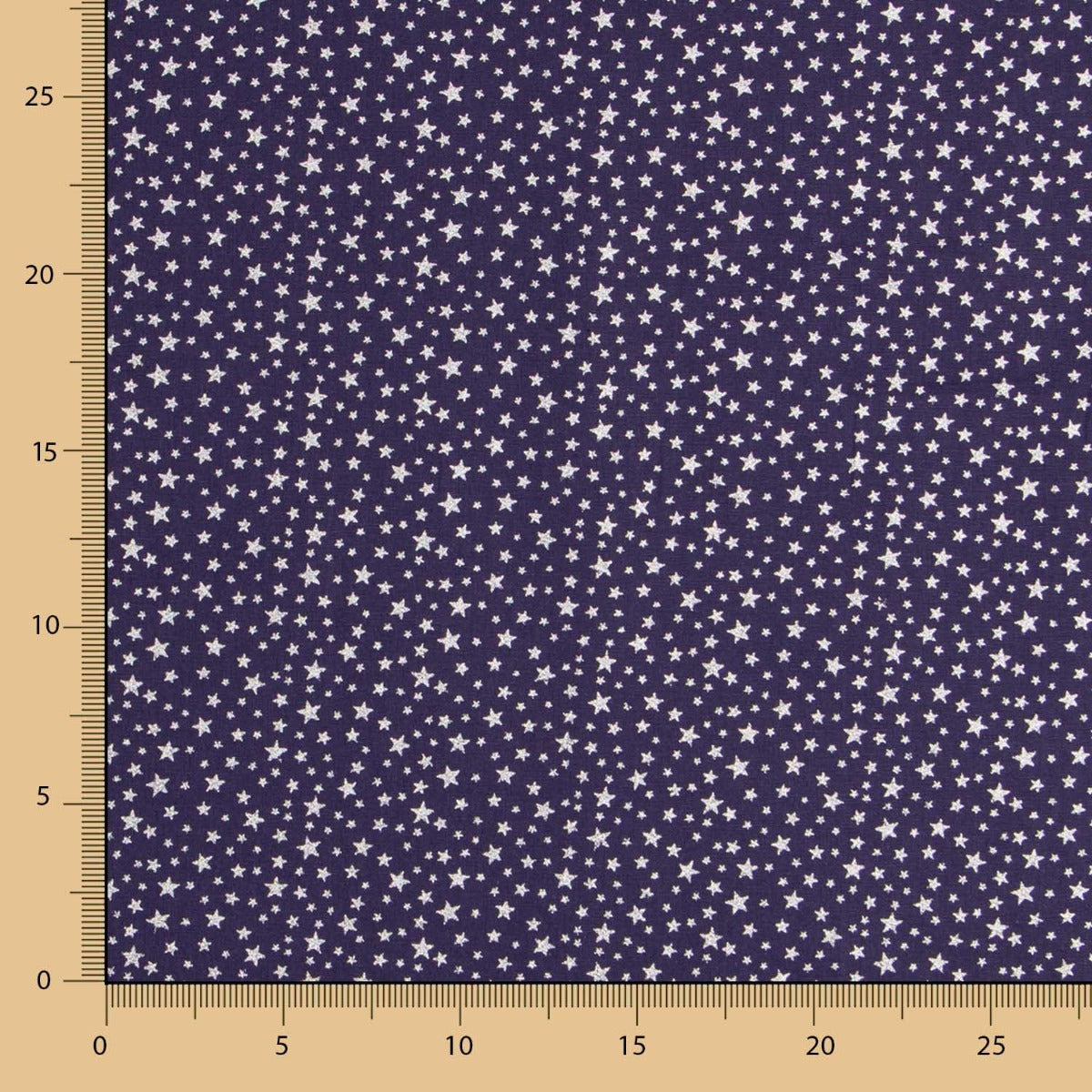 Galaxie Lurex Popeline Marineblau - Ribes y Casals
