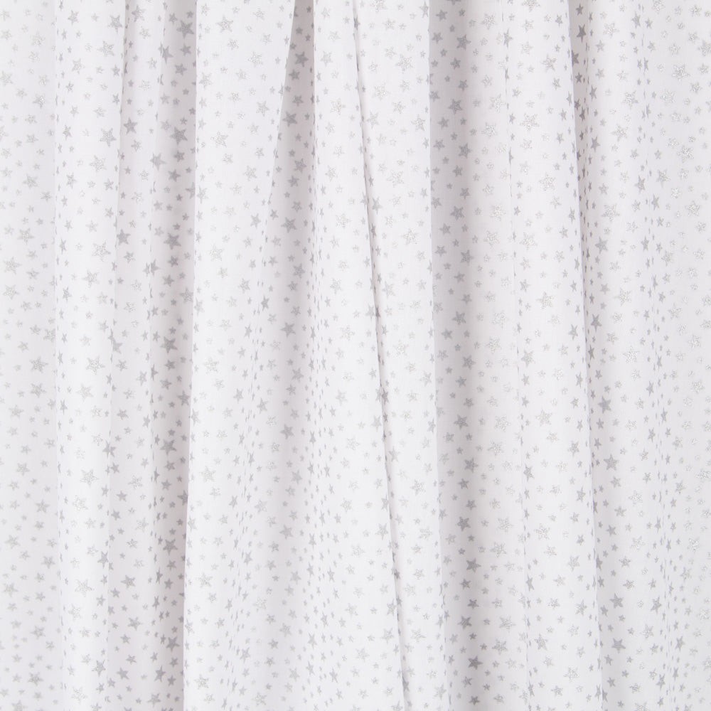 Galaxie Lurex Weiß Popeline - Ribes y Casals