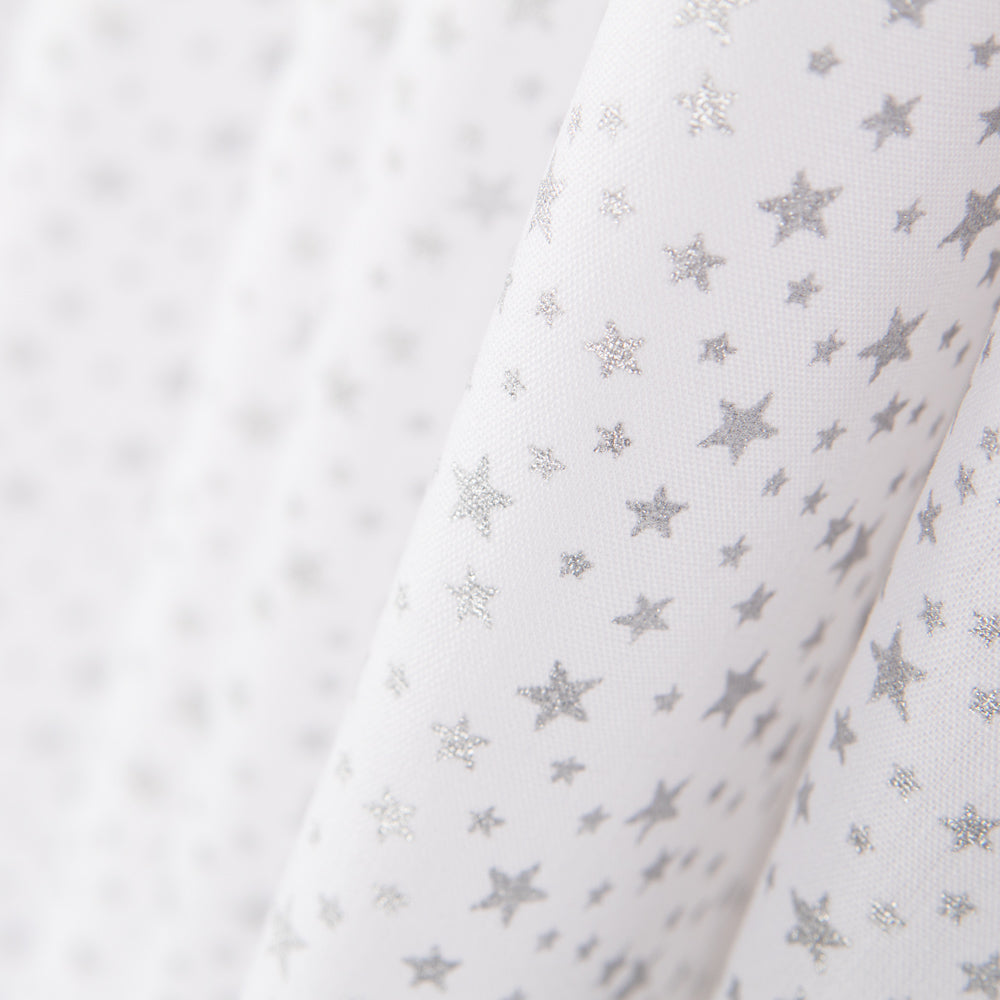 Galaxie Lurex Weiß Popeline - Ribes y Casals