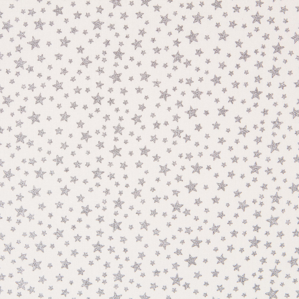 Galaxy Lurex Popeline Hellgrau - Ribes y Casals