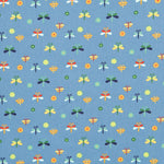 Insekten Popeline Blau - Ribes y Casals