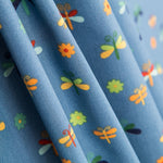 Insekten Popeline Blau - Ribes y Casals