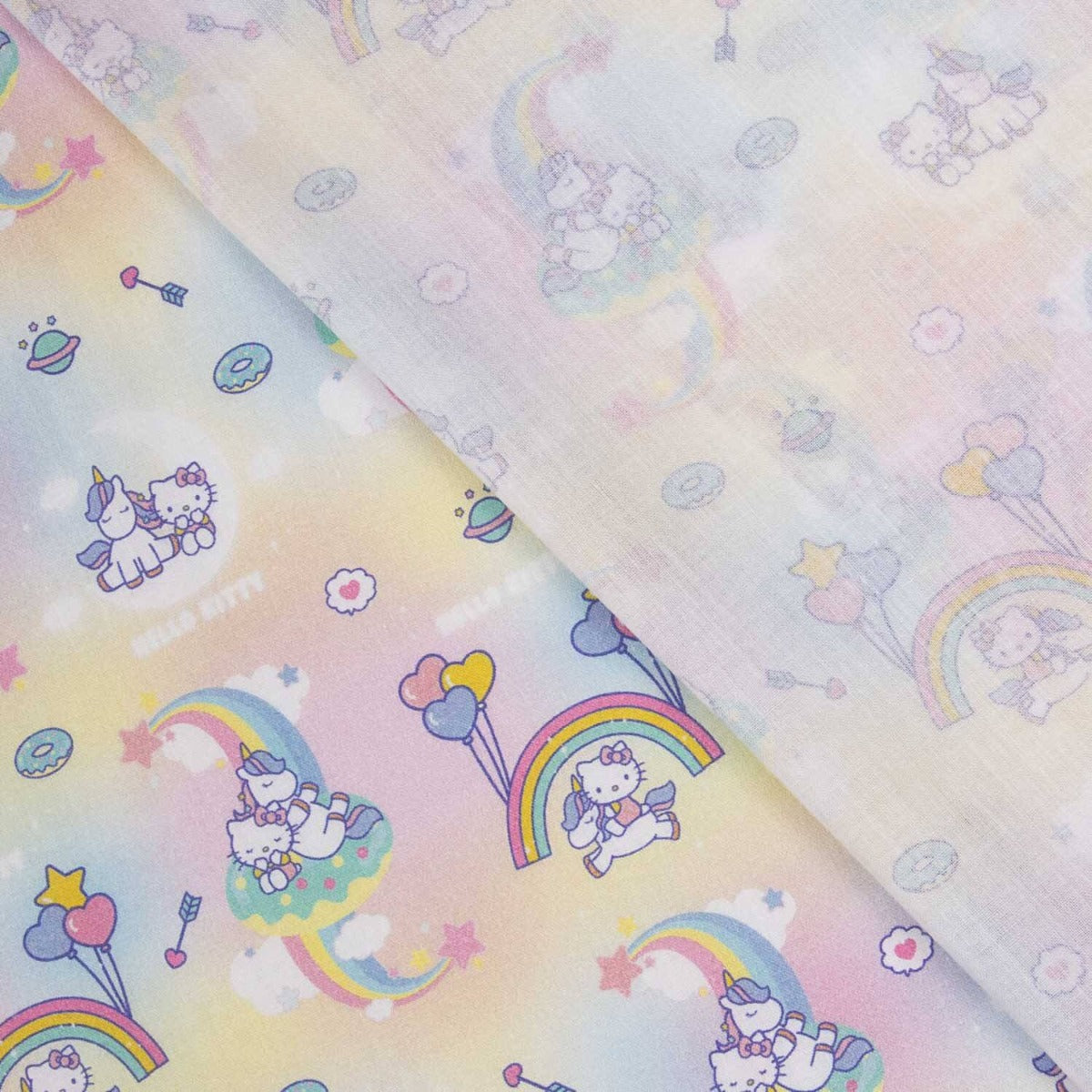 Hello Kitty und Pony lizenzierte bedruckte Popeline - Ribes y Casals