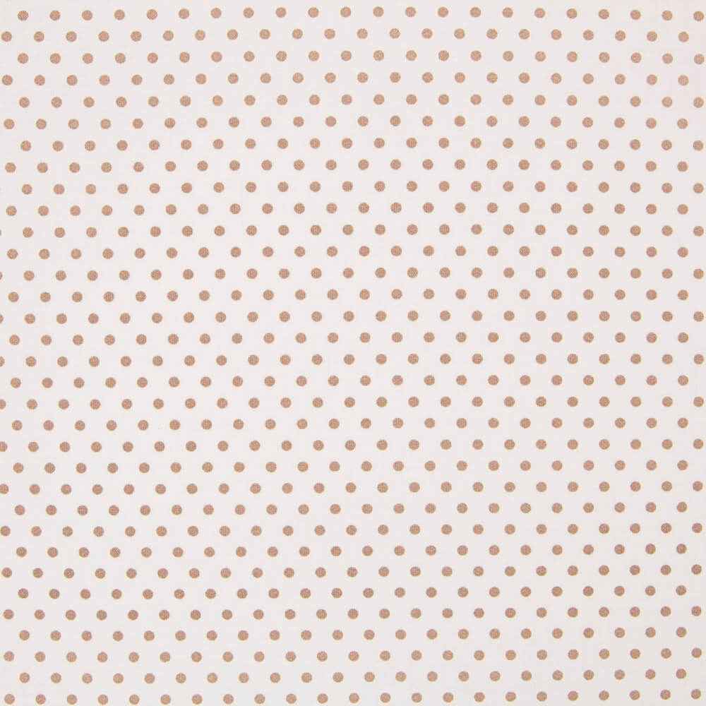 Popeline Polka Dots Beige - Ribes y Casals