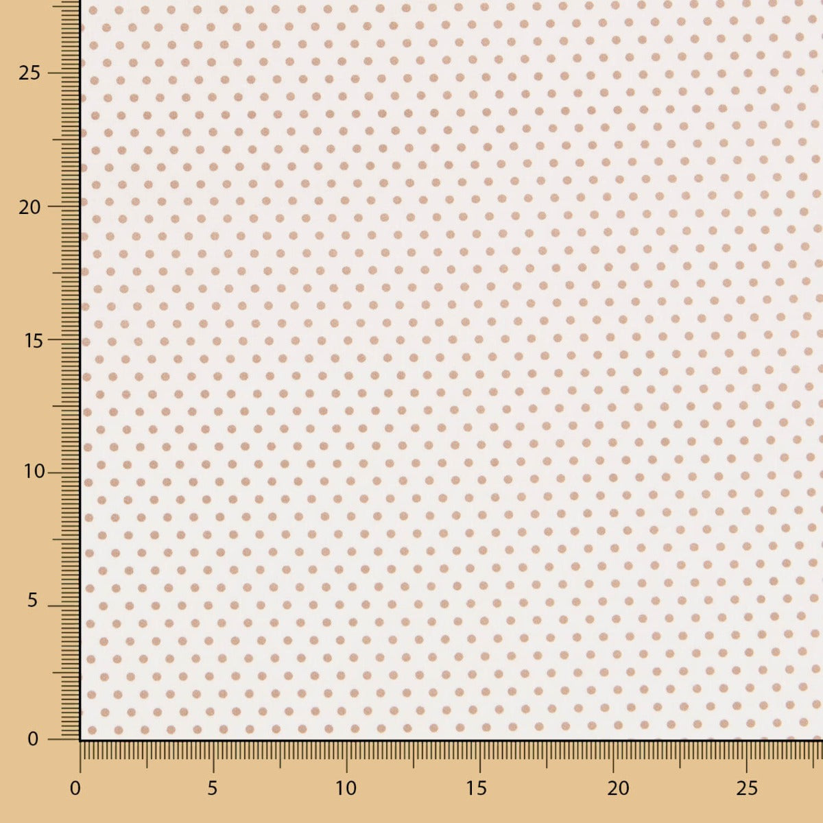 Popeline Polka Dots Beige - Ribes y Casals
