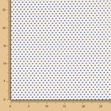 Gepunktete marineblaue Popeline 100 x 140 cm - Ribes y Casals