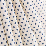 Gepunktete marineblaue Popeline 100 x 140 cm - Ribes y Casals