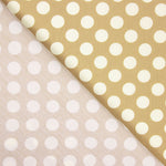 Flamenco Polka Dots Popeline Beige Hintergrund 15mm - Ribes y Casals