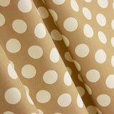 Flamenco Polka Dots Popeline Beige Hintergrund 15mm - Ribes y Casals