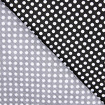Flamenco Polka Dots Popeline Schwarzer Hintergrund 7mm - Ribes y Casals