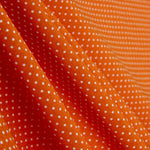 Gepunktete Mini-Popeline Orange - Ribes y Casals