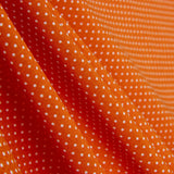 Gepunktete Mini-Popeline Orange - Ribes y Casals