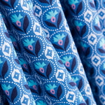 Blaue Blumenmedaillen Popeline - Ribes y Casals