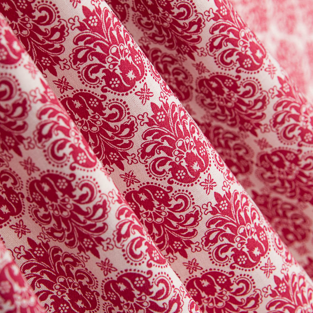 Mittelalterliche rote Popeline - Ribes y Casals