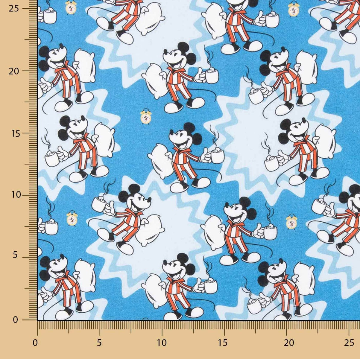 Cretona Popeline Mickey Pyjamas - Ribes y Casals
