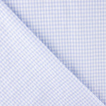 Seersucker Mini Plaid Vichy Blau Hellblau - Ribes y Casals