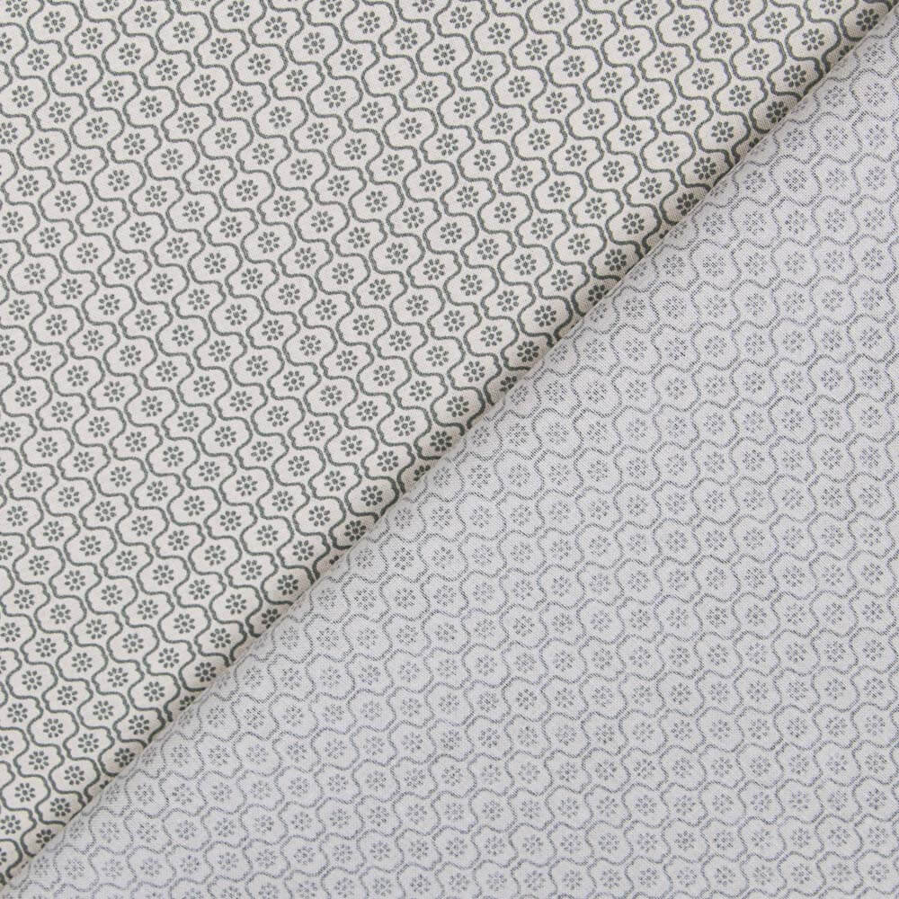 Popeline Mini Geo Beige - Ribes y Casals