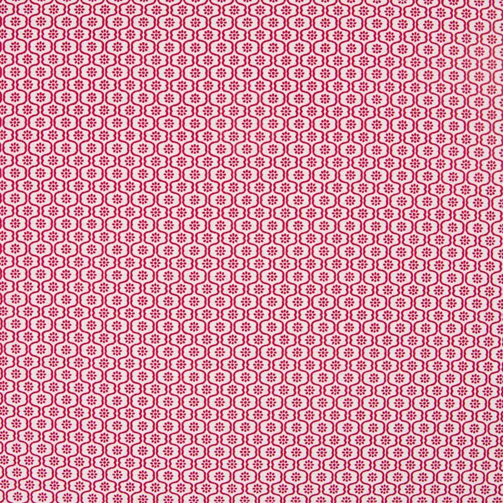 Popeline Mini Geo Rot - Ribes y Casals