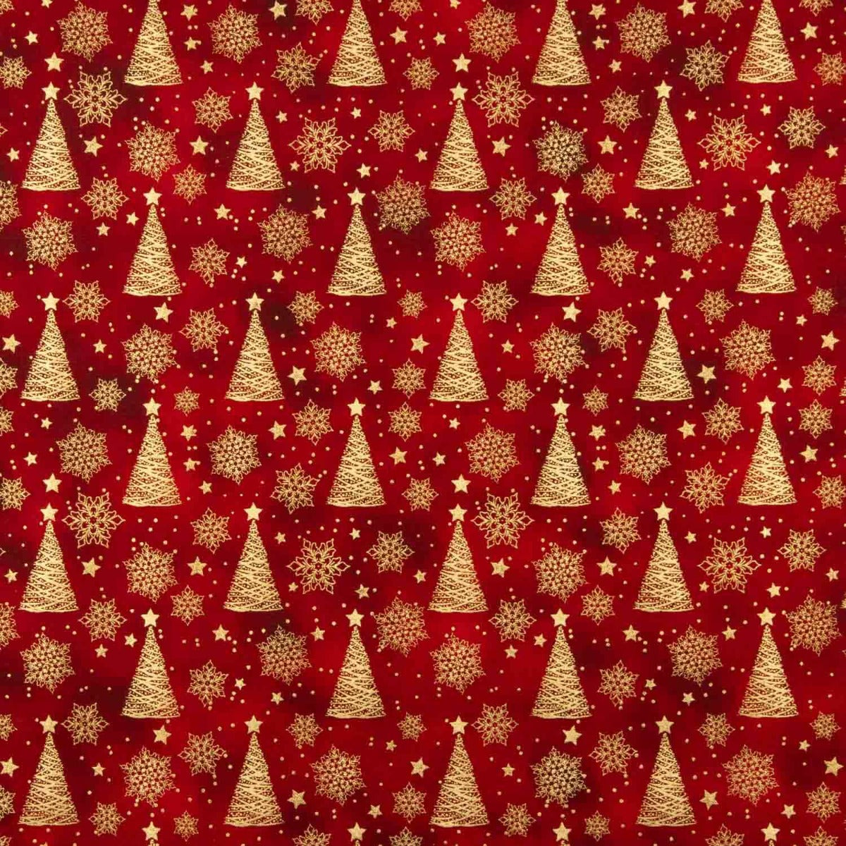 Abe-Estre Weihnachts-Popeline Rot - Ribes y Casals