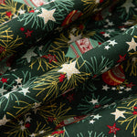 Weihnachten Popeline Weihnachtskugeln Deko Grün - Ribes y Casals