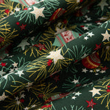 Weihnachten Popeline Weihnachtskugeln Deko Grün - Ribes y Casals