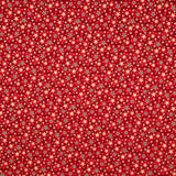 Rote Sternchen-Weihnachts-Popeline - Ribes y Casals
