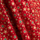 Rote Sternchen-Weihnachts-Popeline - Ribes y Casals