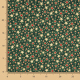 Popeline Popeline Weihnachtssterne Grün 110 x 140 cm - Ribes y Casals