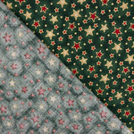 Popeline Popeline Weihnachtssterne Grün 110 x 140 cm - Ribes y Casals