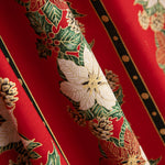 Popeline Weihnachtskranz Rot - Ribes y Casals