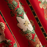 Popeline Weihnachtskranz Rot - Ribes y Casals