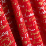 Weihnachts-Popeline Frohe Weihnachten Rot - Ribes y Casals