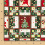 Weihnachten Mosaik Popeline - Ribes y Casals