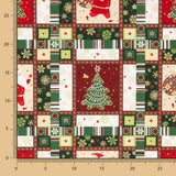 Weihnachten Mosaik Popeline - Ribes y Casals