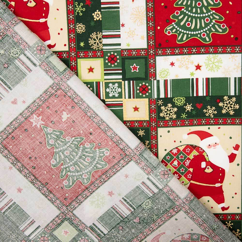 Weihnachten Mosaik Popeline - Ribes y Casals
