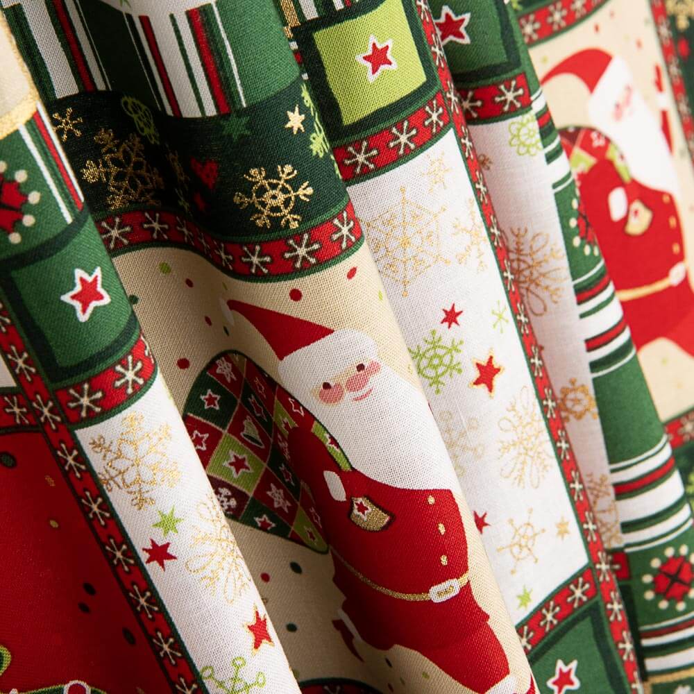 Weihnachten Mosaik Popeline - Ribes y Casals