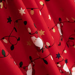 Weihnachten Poeplin Weihnachtsmann Rot - Ribes y Casals