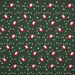 Popeline Weihnachtsmann Grün - Ribes y Casals