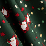 Popeline Weihnachtsmann Grün - Ribes y Casals
