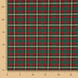 Weihnachten Tartan Popeline Lurex Rot y Grün - Ribes y Casals