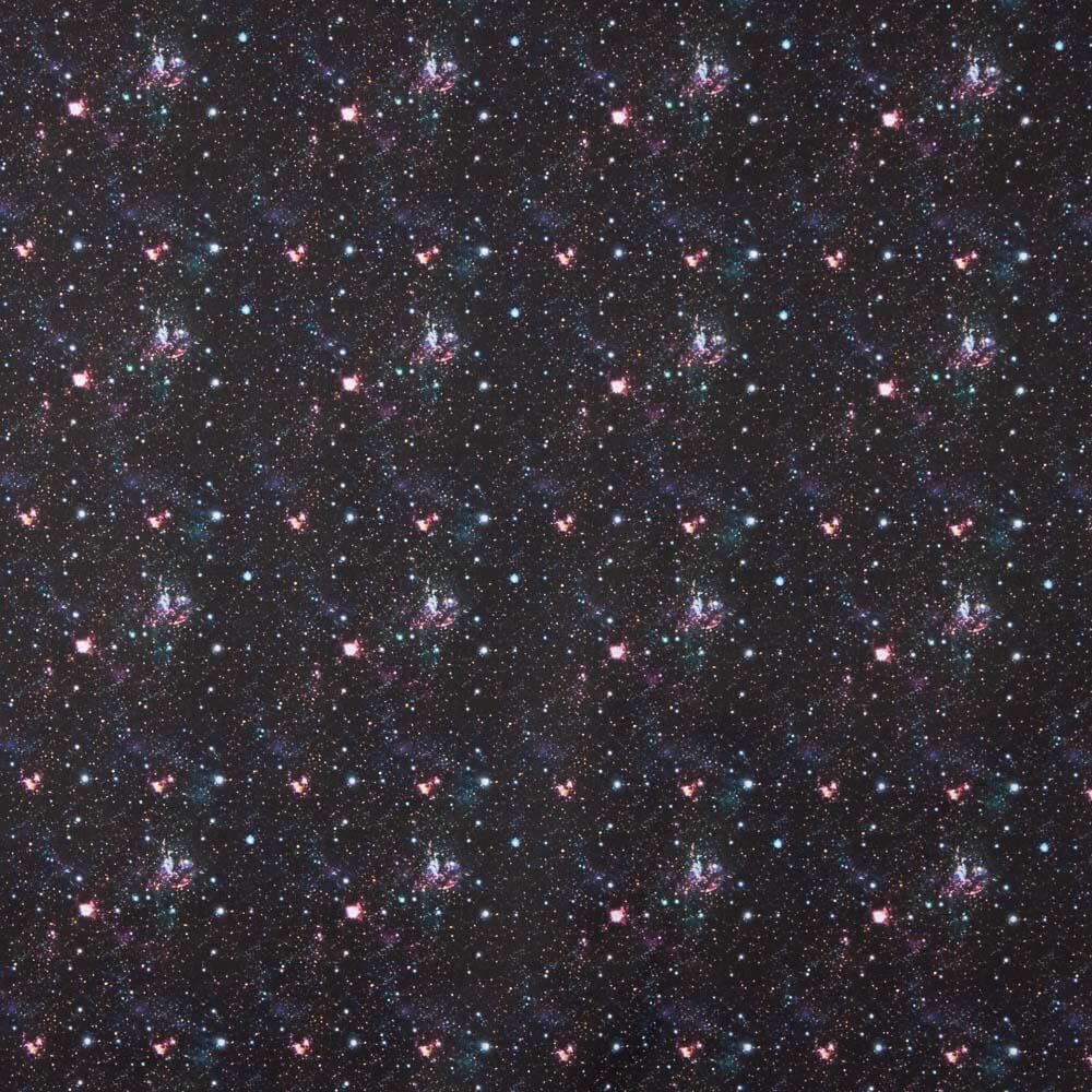 Galaxy Baumwolle Popeline Schwarz - Ribes y Casals