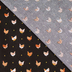 Öko Tex Popeline Polly Schwarz - Ribes y Casals