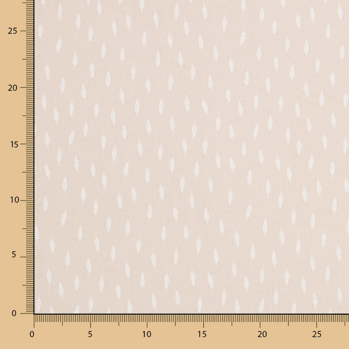 Bio-Popeline Federn Beige Hintergrund - Ribes y Casals